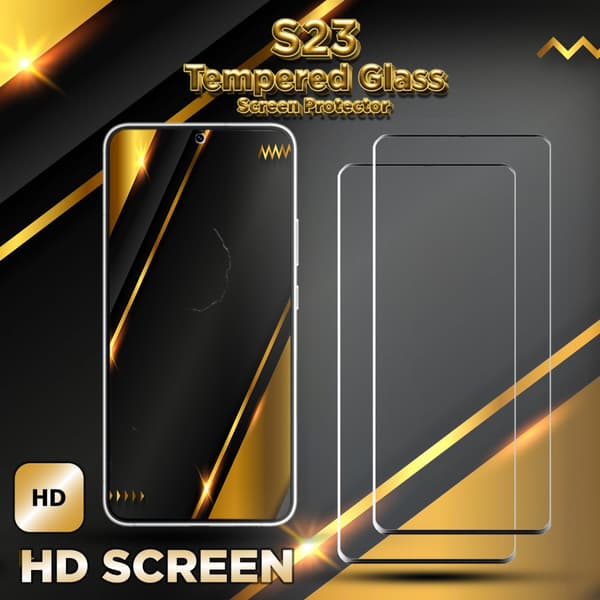 2-Pack Samsung S23 - 9H Härdat Glass - 3D Super Kvalitet Skärmskydd