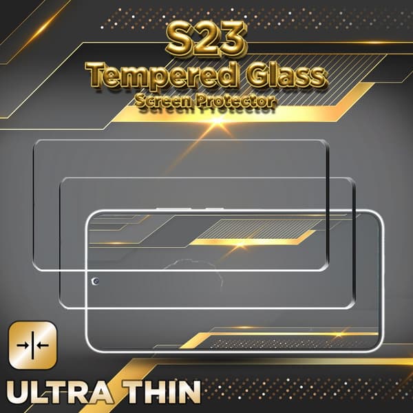 2-Pack Samsung S23 - 9H Härdat Glass - 3D Super Kvalitet Skärmskydd
