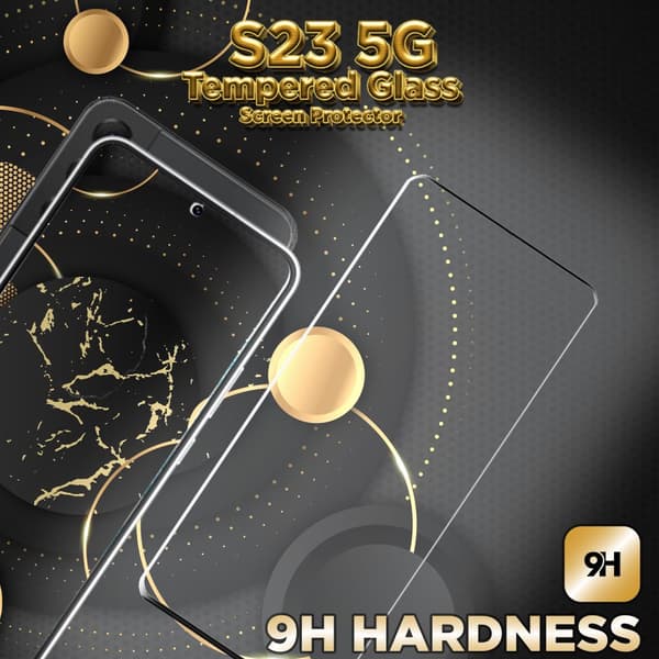 Samsung S23 5G - 9H Härdat Glass - 3D Super Kvalitet Skärmskydd
