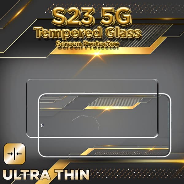Samsung S23 5G - 9H Härdat Glass - 3D Super Kvalitet Skärmskydd