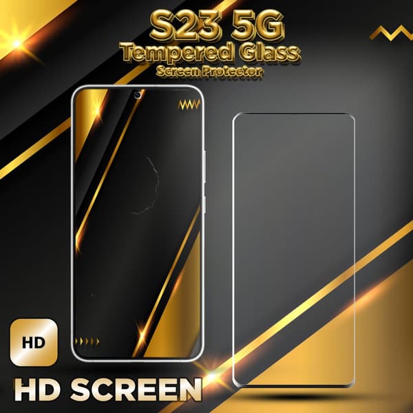 Samsung S23 5G - 9H Härdat Glass - 3D Super Kvalitet Skärmskydd
