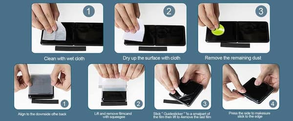 Samsung Galaxy Z Flip 4 - Pehmeä suojakalvo Neljä kappaletta