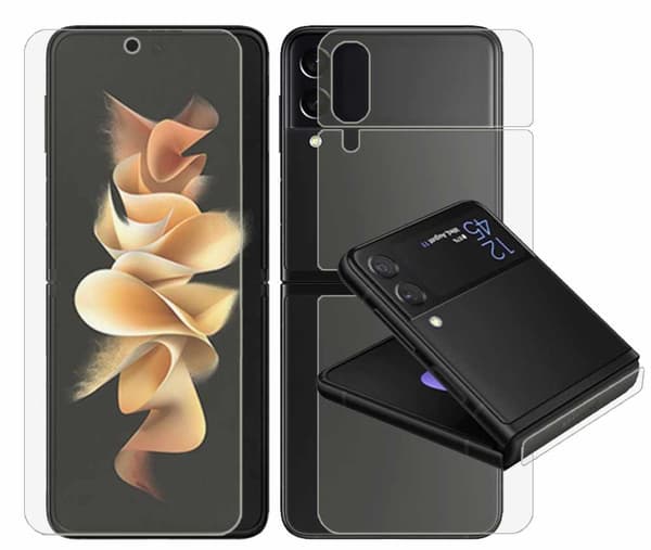 Samsung Galaxy Z Flip 3 - Pehmeä suojakalvo neljäosainen