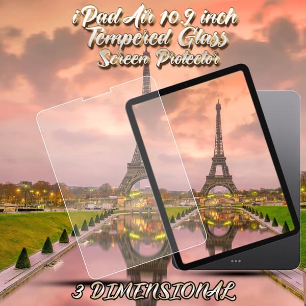 Apple iPad AIR (10.9 Inch) - Härdat Glas 9H - Super Kvalitet Skärmskydd