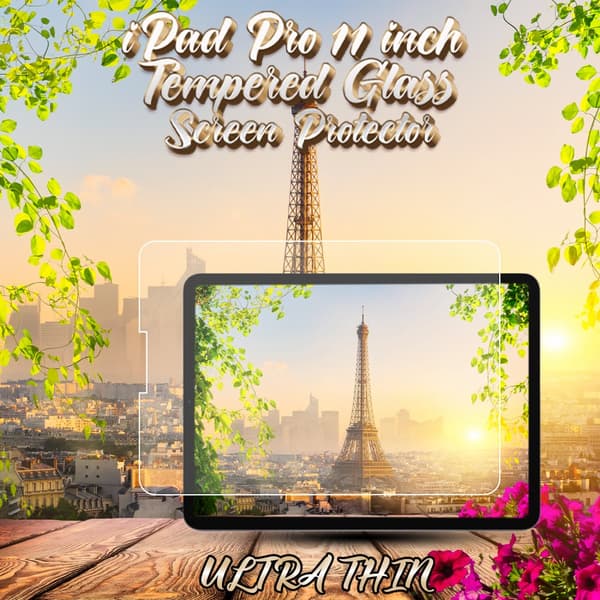Apple iPad Pro (11 inch) - Härdat Glas 9H - Super Kvalitet Skärmskydd