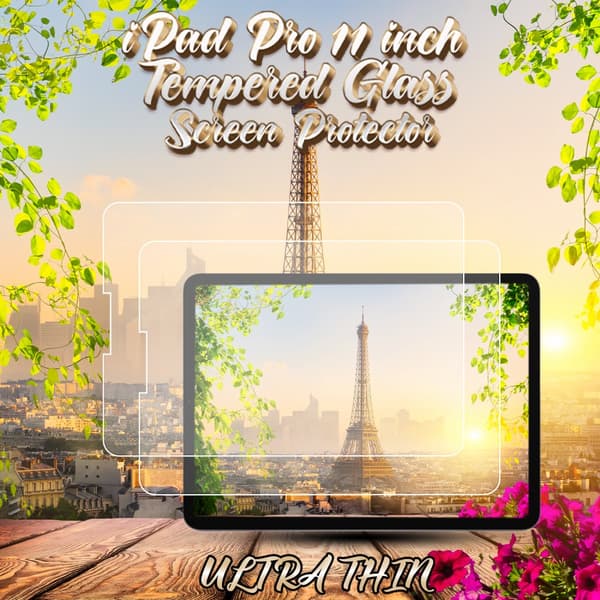 2-Pack Apple iPad Pro (11 inch) - Härdat Glas 9H - Super Kvalitet Skärmskydd