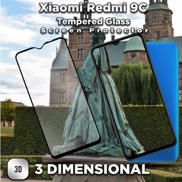 Xiaomi Redmi 9C - Härdat Glas 9H - Super kvalitet 3D Skärmskydd