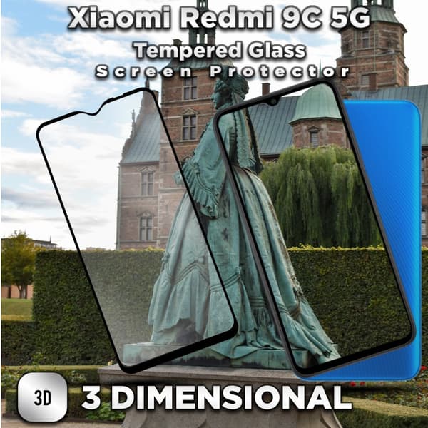 Xiaomi Redmi 9C (5G) - Härdat Glas 9H - Super kvalitet 3D Skärmskydd