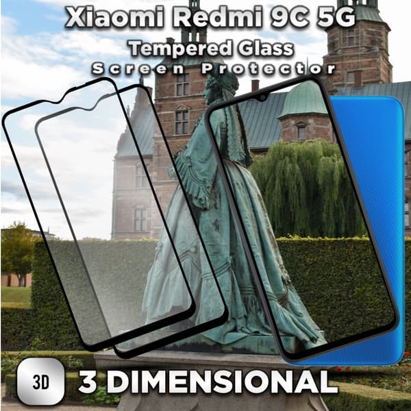 2-Pack Xiaomi Redmi 9C 5G - Härdat Glas 9H - Super kvalitet 3D Skärmskydd