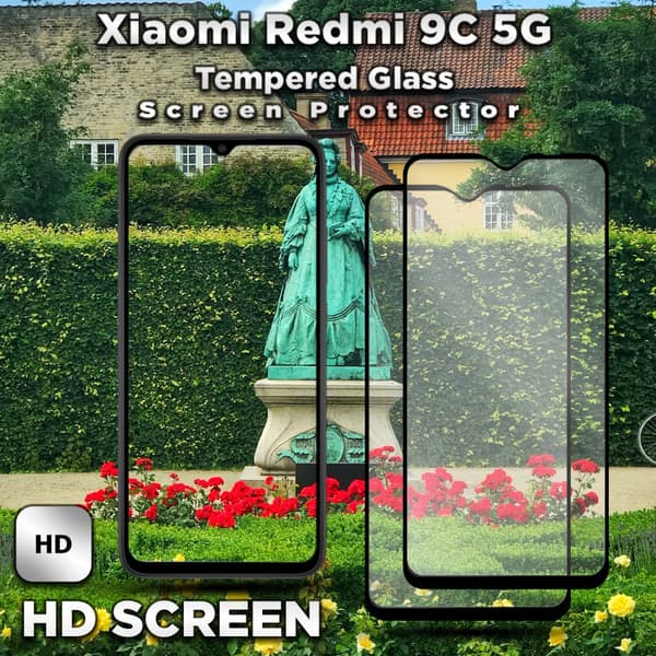 2-Pack Xiaomi Redmi 9C 5G - Härdat Glas 9H - Super kvalitet 3D Skärmskydd