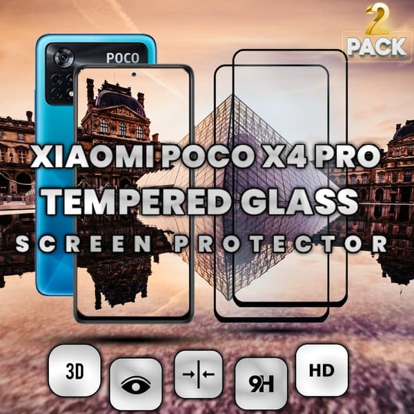 2-Pack Xiaomi POCO X4 Pro - Härdat Glas 9H - Super kvalitet 3D Skärmskydd
