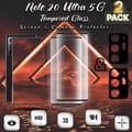 Miniatyrbild 1 av 5: 2-Pack Samsung Note 20 Ultra 5G Skärmskydd & 2-Pack linsskydd - 9H GLAS