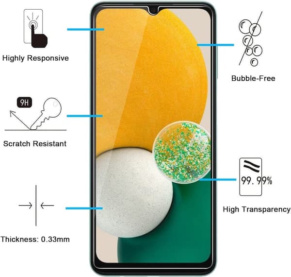 1-pakning skjermbeskytter i herdet glass til Samsung A13 5G
