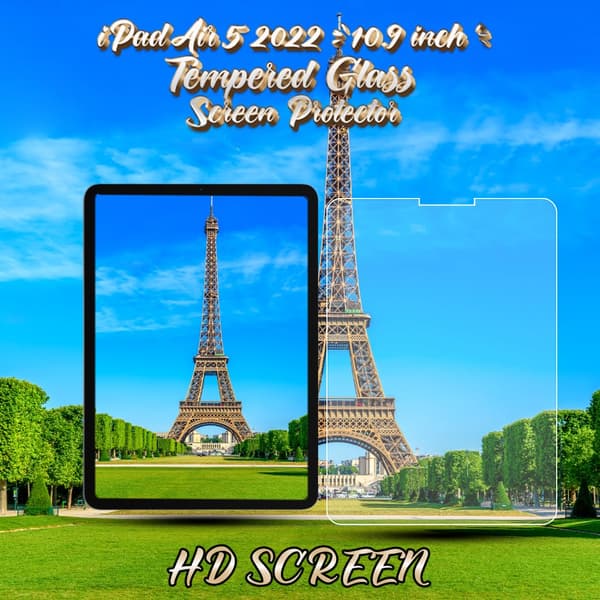 Apple iPad AIR 5 (2022 10.9 Inch) - Härdat Glas 9H - Super Kvalitet Skärmskydd