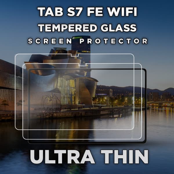 2-Pack Samsung Galaxy Tab S7 FE (WiFi) - Härdat Glas 9H - Super Kvalitet Skärmskydd
