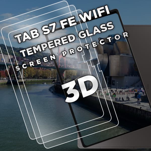 3-Pack Samsung Galaxy Tab S7 FE (WiFi) - Härdat Glas 9H - Super Kvalitet Skärmskydd
