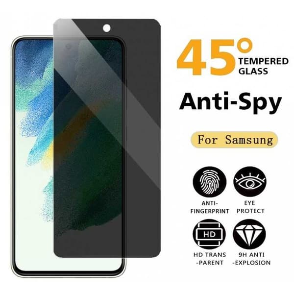 2-PACK Samsung S23 Plus Privacy Härdat glas 0.26mm 2.5D 9H