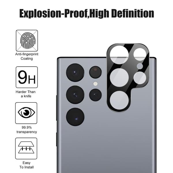 SKALO Samsung S23 Ultra 3D -panssarilasit kameroille