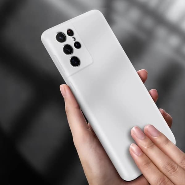 Samsung Galaxy S21 Ultra Soft Touch Silikon Skal Original grå