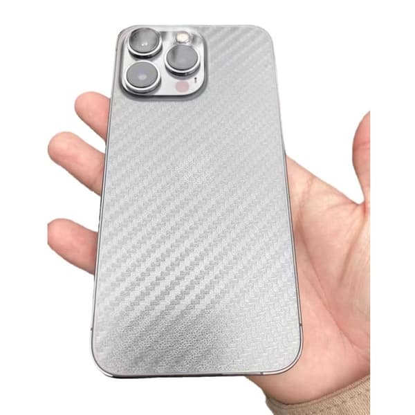 iPhone 13 Skyddsfilm för Baksida Kolfiber Carbon Skin