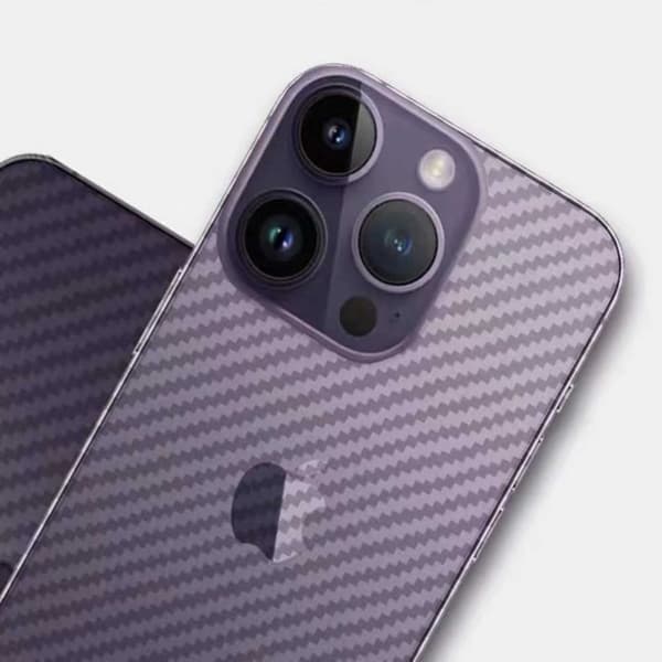 iPhone 13 Pro Max Skyddsfilm för Baksida Kolfiber Carbon Skin