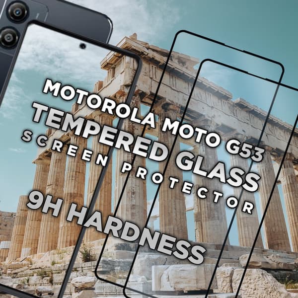 2-Pack Motorola Moto G53 - Härdat Glas 9H - Super kvalitet 3D Skärmskydd