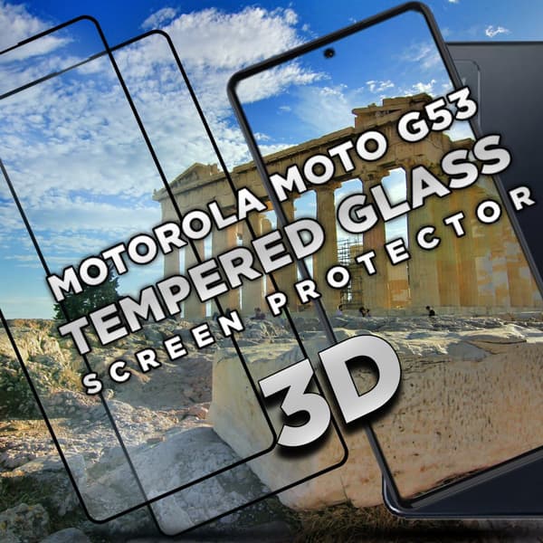 2-Pack Motorola Moto G53 - Härdat Glas 9H - Super kvalitet 3D Skärmskydd