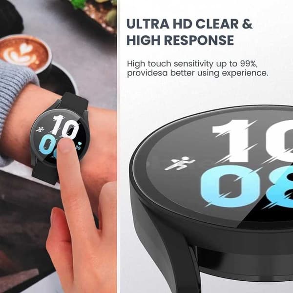 Heldeksel Samsung Galaxy Watch 4 / 5 (44mm) 9H herdet glass