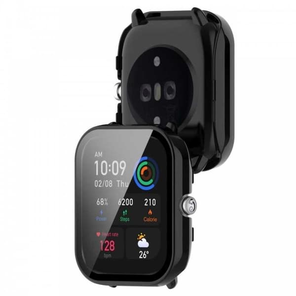 Heltäckande Skal Amazfit GTS 4 Mini 9H Härdat Glas