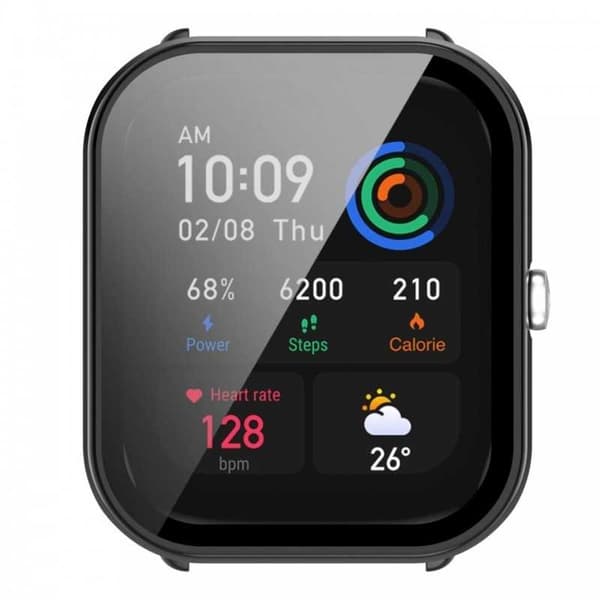 Heltäckande Skal Amazfit GTS 4 Mini 9H Härdat Glas