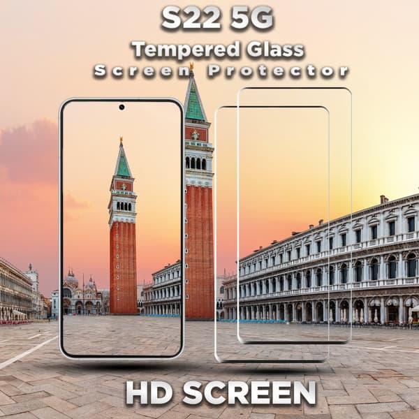 2-Pack Samsung S22 (5G) Skärmskydd - 9H Härdat Glass - 3D Super Kvalitet