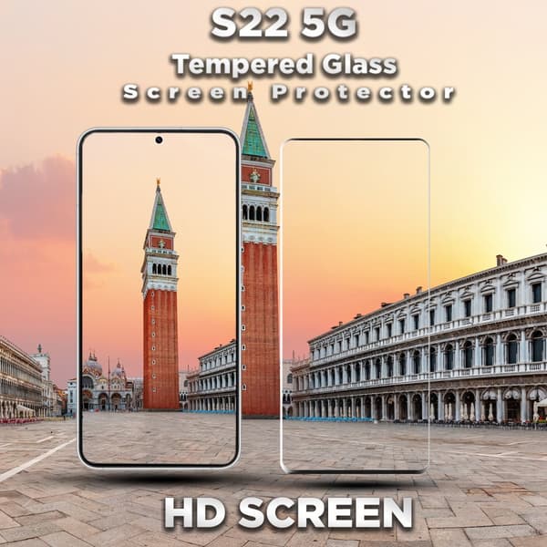 1-Pack Samsung S22 (5G) Skärmskydd - 9H Härdat Glass - 3D Super Kvalitet