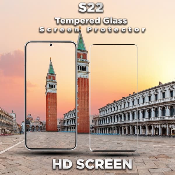 1-Pack Samsung S22 Skärmskydd - 9H Härdat Glass - 3D Super Kvalitet