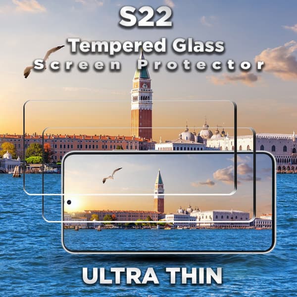 2-Pack Samsung S22 Skärmskydd - 9H Härdat Glass - 3D Super Kvalitet