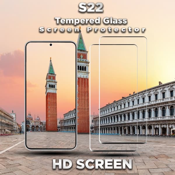 2-Pack Samsung S22 Skärmskydd - 9H Härdat Glass - 3D Super Kvalitet