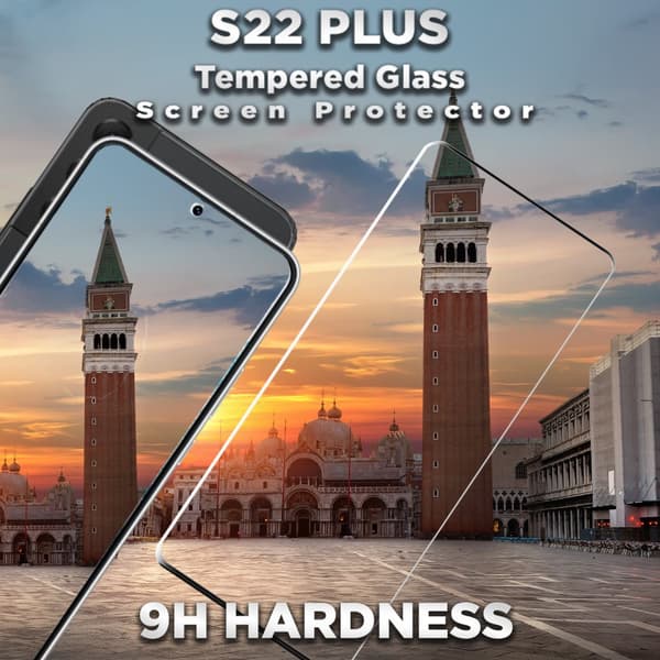 1-Pack Samsung S22 Plus Skärmskydd - 9H Härdat Glass - 3D Super Kvalitet