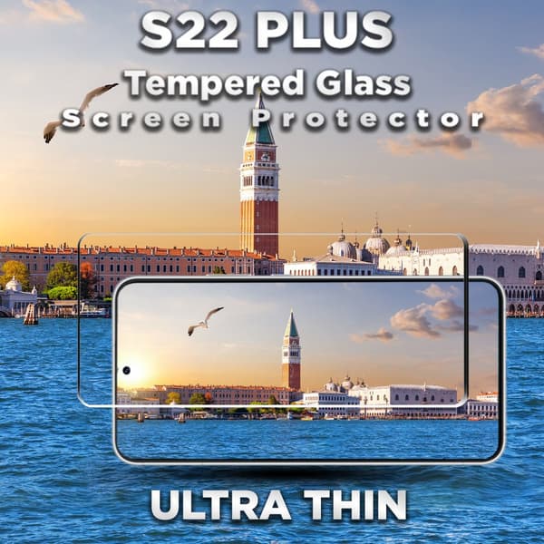 1-Pack Samsung S22 Plus Skärmskydd - 9H Härdat Glass - 3D Super Kvalitet