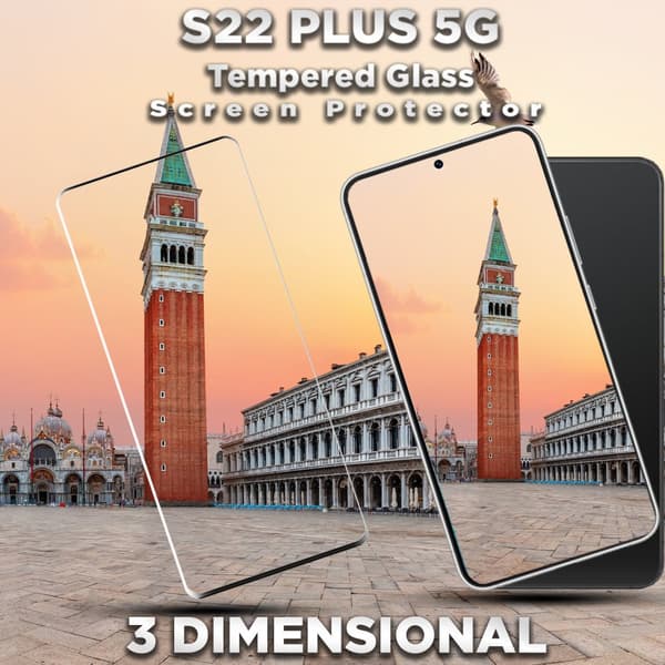 1-Pack Samsung S22 Plus (5G) Skärmskydd - 9H Härdat Glass - 3D Super Kvalitet