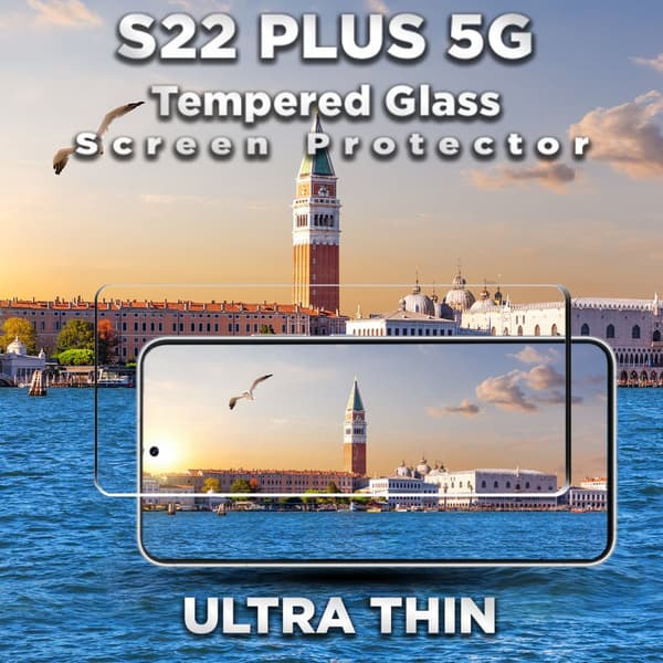 1-Pack Samsung S22 Plus (5G) Skärmskydd - 9H Härdat Glass - 3D Super Kvalitet