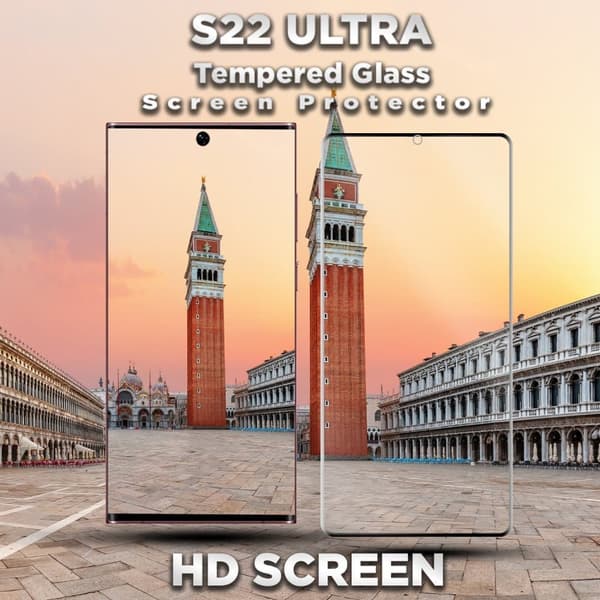 1-Pack Samsung S22 Ultra Skärmskydd - 9H Härdat Glass - 3D Super Kvalitet