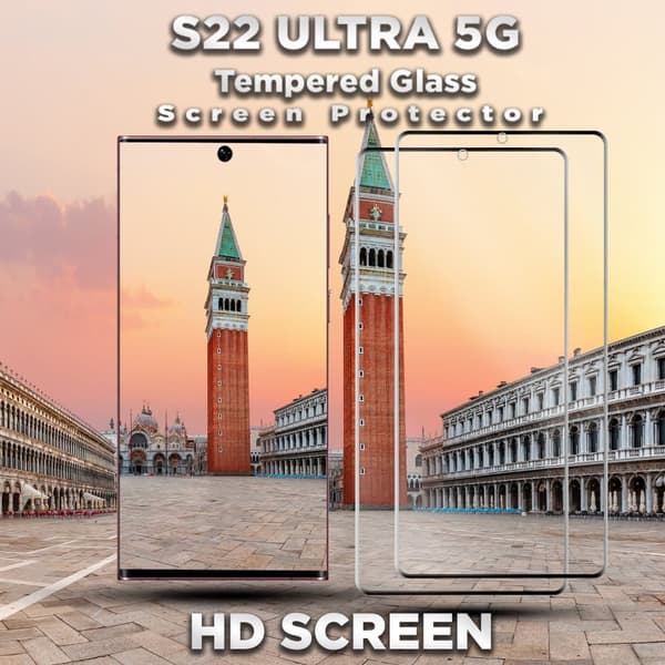 2-Pack Samsung S22 Ultra (5G) Skärmskydd - 9H Härdat Glass - 3D Super Kvalitet