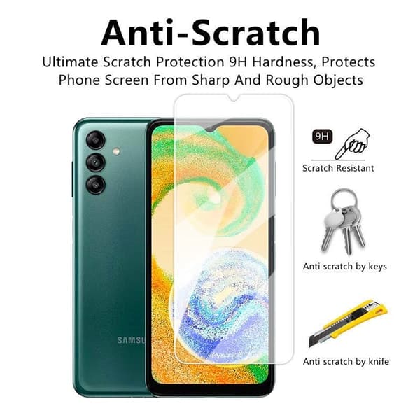 1-pak Samsung A04s skærmbeskytter i hærdet glas