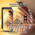 Miniatyrbild 2 av 5: 2-Pack Samsung S23 Skärmskydd & 1-Pack linsskydd - Härdat Glas 9H - Super kvalitet 3D