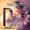 Miniatyrbild 1 av 5: 2-Pack Samsung S23 Skärmskydd & 1-Pack linsskydd - Härdat Glas 9H - Super kvalitet 3D