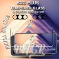 Miniatyrbild 5 av 5: 2-Pack Samsung S23 Plus Skärmskydd & 2-Pack linsskydd - Härdat Glas 9H - Super kvalitet 3D