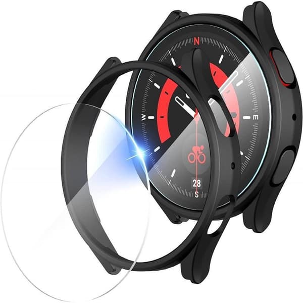 Heltäckande Skal Samsung Galaxy Watch 5 Pro 9H Härdat Glas
