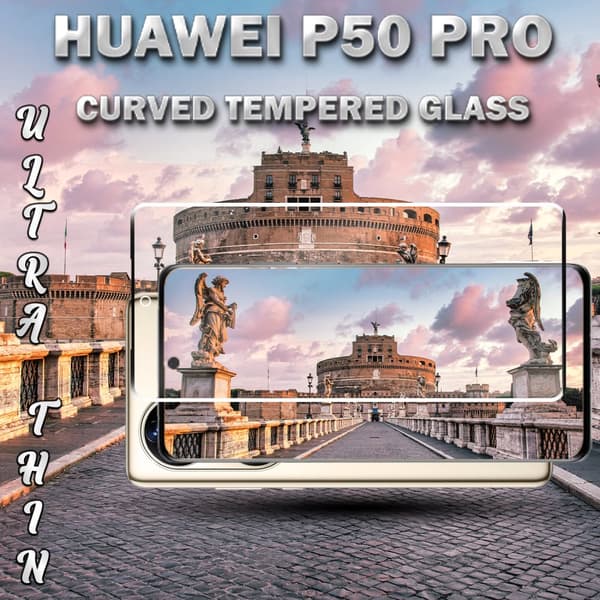 Huawei P50 Pro - Härdat Glas 9H – 3D Super kvalitet Skärmskydd