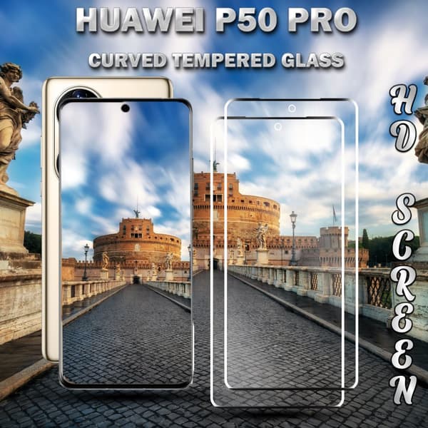 2-Pack Huawei P50 Pro - Härdat Glas 9H – 3D Super kvalitet Skärmskydd