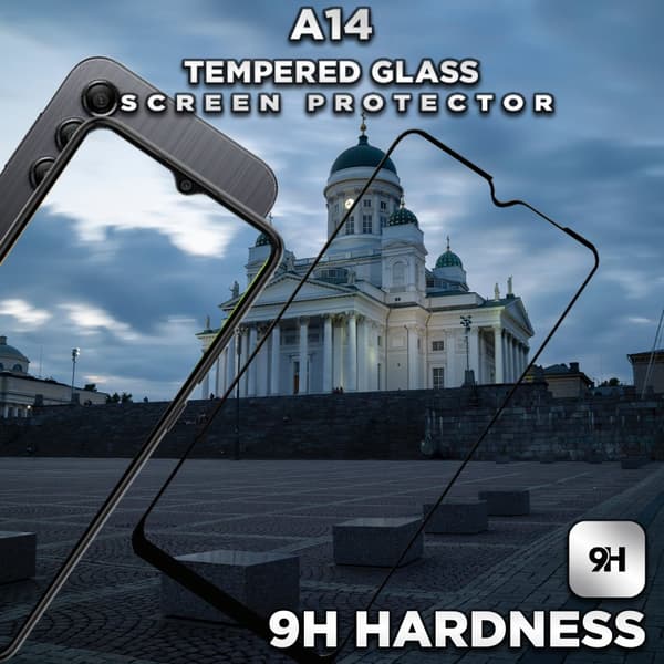 Samsung Galaxy A14 - Härdat Glas 9H - Super Kvalitet 3D Skärmskydd