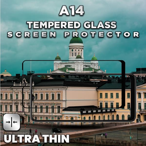 Samsung Galaxy A14 - Härdat Glas 9H - Super Kvalitet 3D Skärmskydd